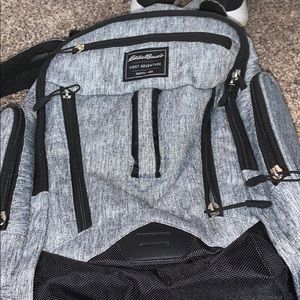 🌪GREY EDDIE BAUER DIAPER BAG🌪READ DESCRIPTION⚠️